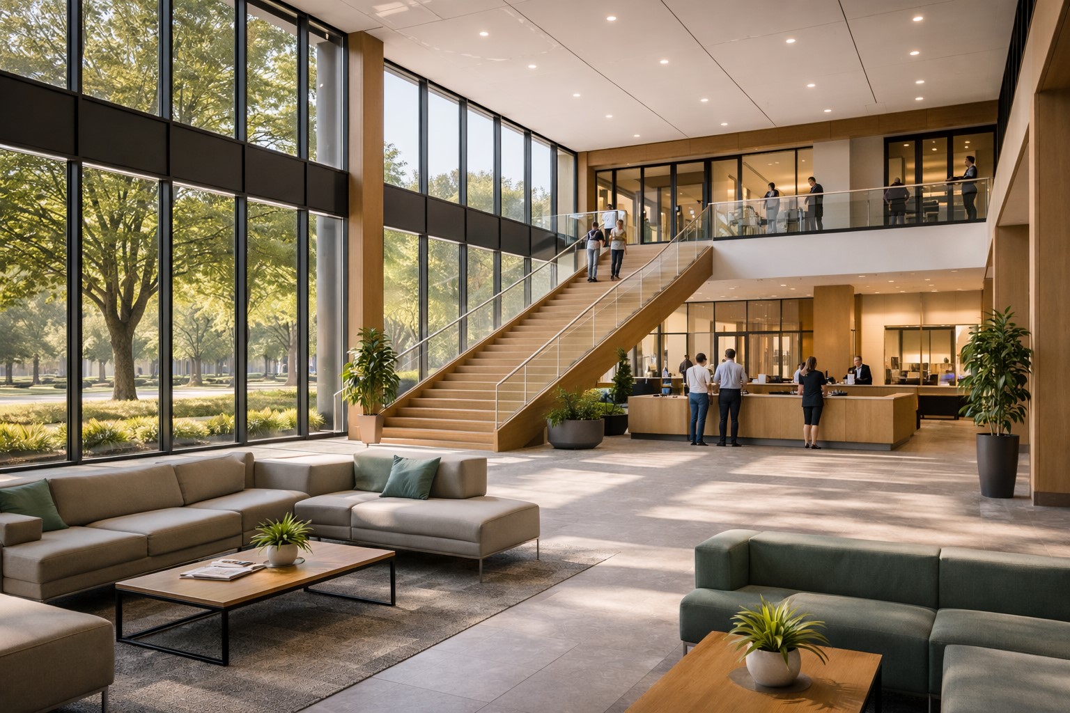 Intérieur d’un bâtiment public moderne